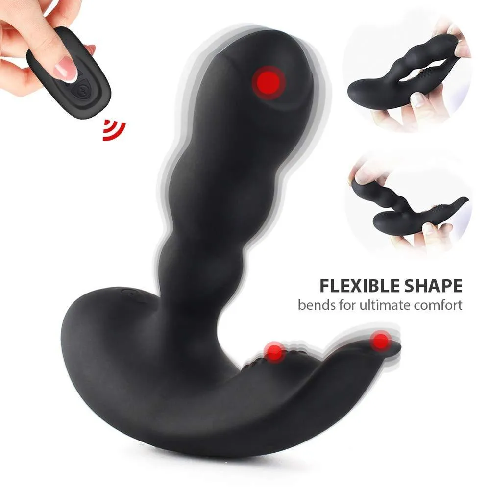 11 11 Functions   Heat,3 Point Prostate Massager Vibrator Toy for Men