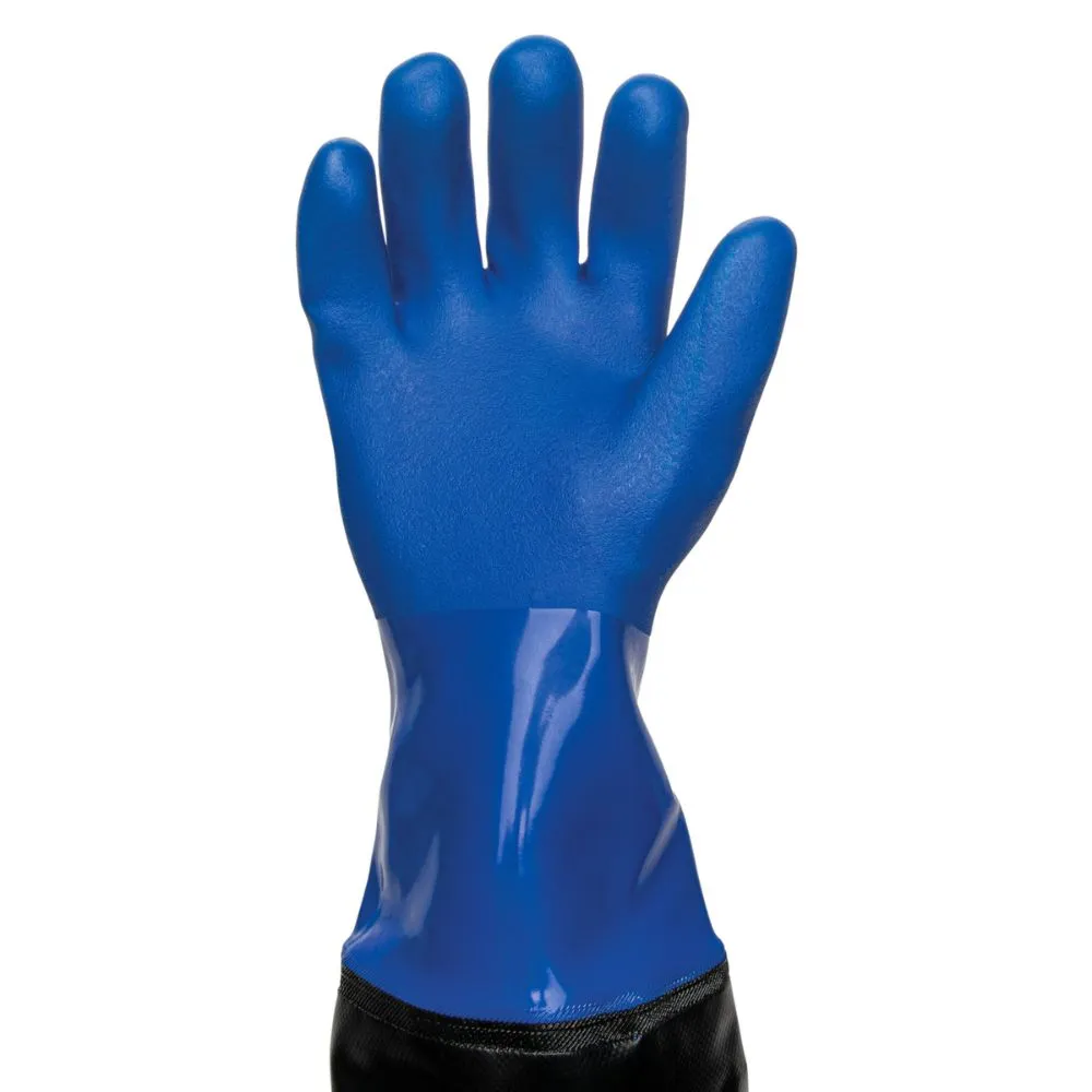 212 Performance BSHRC-03-011 Heat and Liquid Resistant Elbow Length Protective Gloves, X-Large Blue;Black