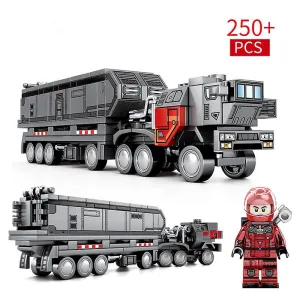 250Pcs Truck Bricks Toys For Boys Carrier Car Building Blocks Technical Military Tank Cargo Fa1117