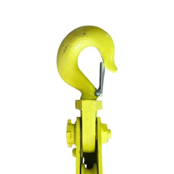 4 Ton 4-1/2" Snatch Block with Swivel Hook and Latch All-Grip