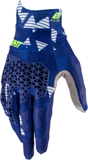 4.5 Lite Leatt Digital Motocross Gloves, Blue