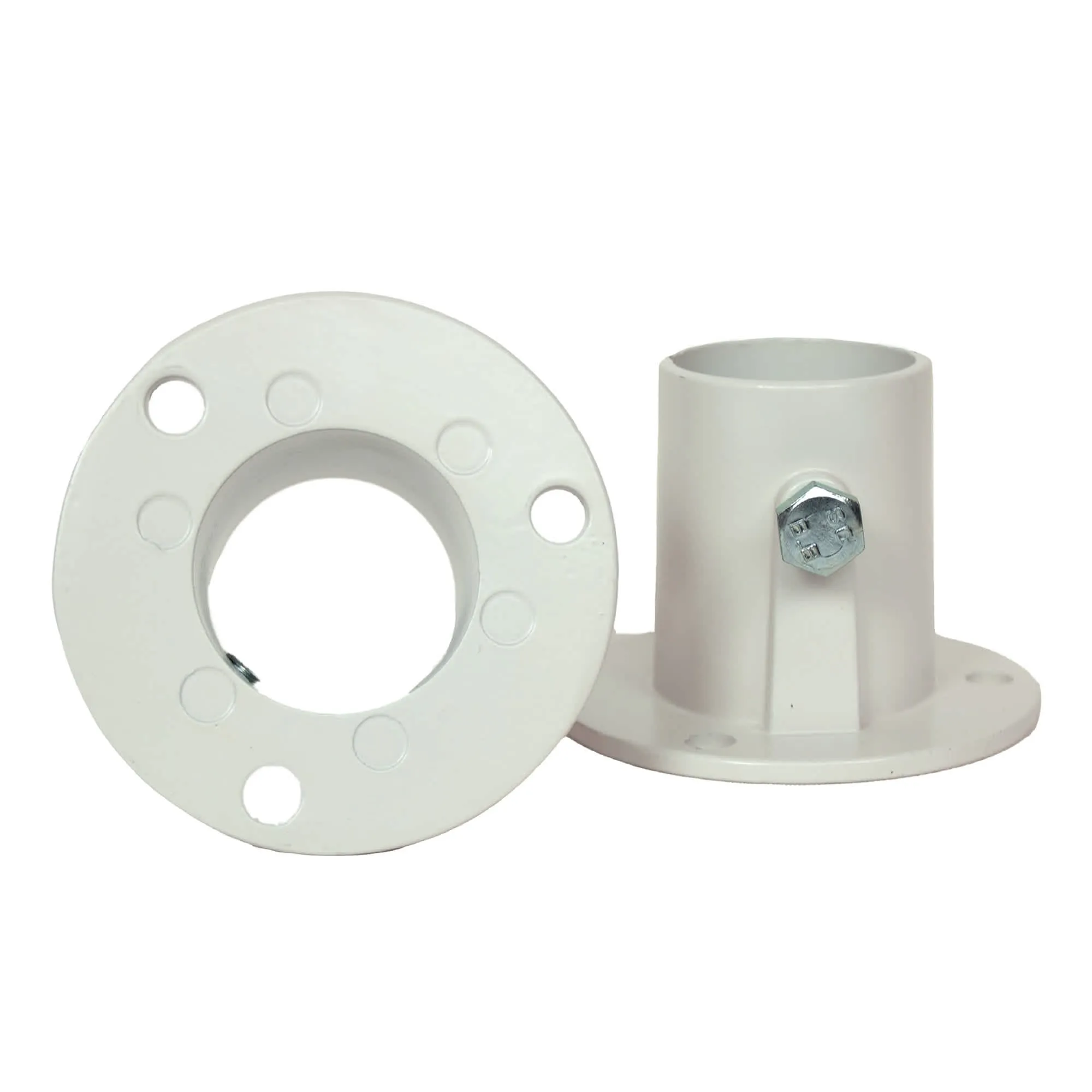 Aluminum Deck Flanges for Above Ground Pool Ladder - Pair