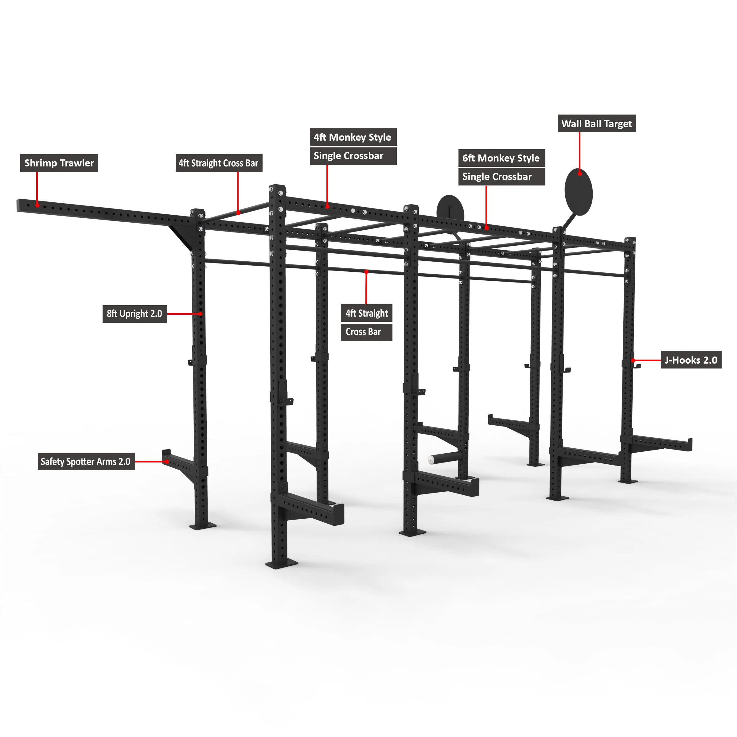 AmStaff Pro Multi-Station Rig - 14ft x 4ft