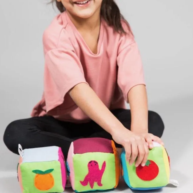 Animal, Fruit & Veggie Block Set