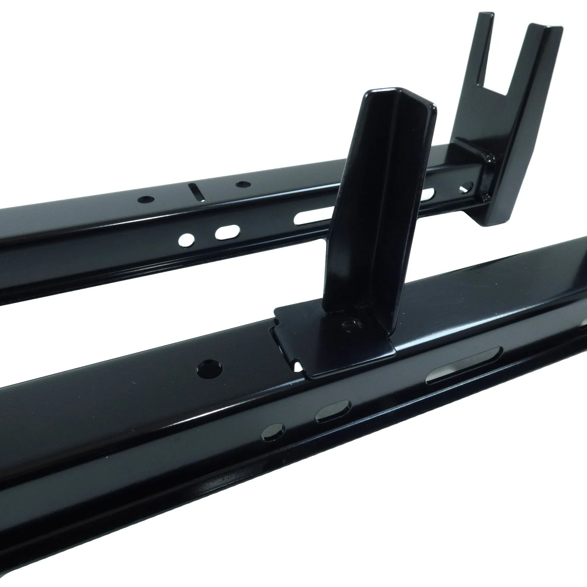 Black 2 Bar Van Roof Ladder Rack Cross Bars for Fiat Doblo 2015-2019