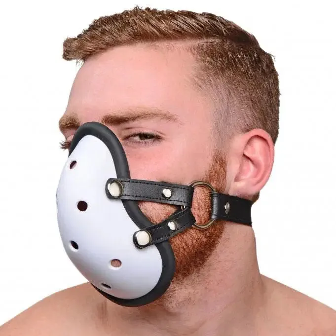 Black Musk Athletic Cup Muzzle with Adjustable Straps