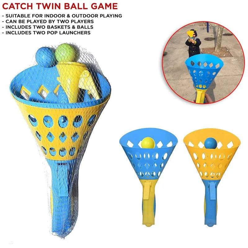 Click and Catch Twin Ball Launcher Game