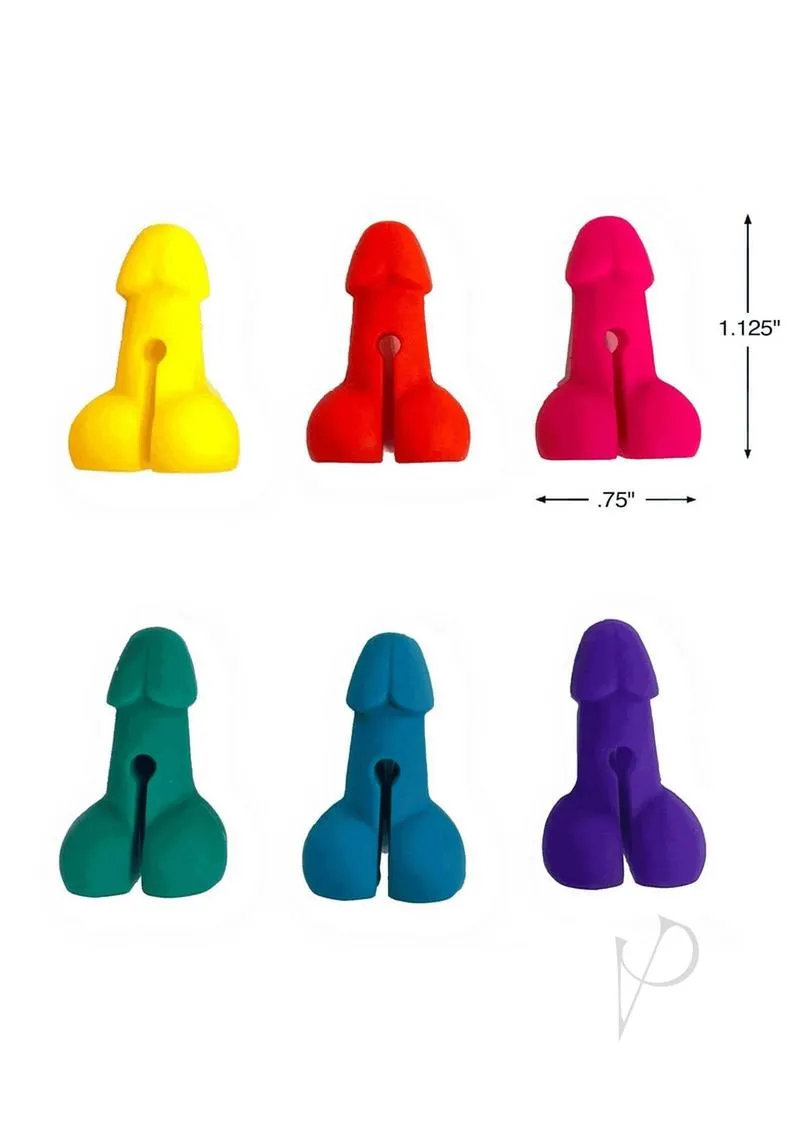 Cp Super Fun Penis Cocktail Markers 6pc