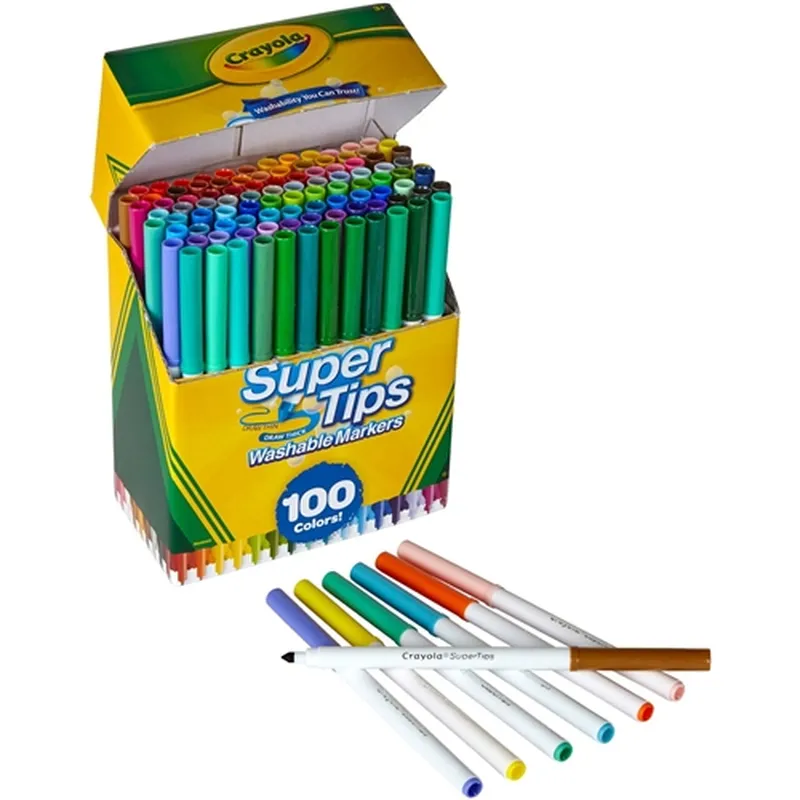 Crayola Washable Super Tip Markers 100 Pack