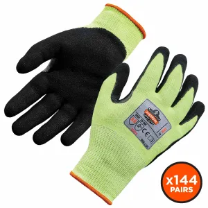 Ergodyne 17822 7041-CASE S Lime ANSI A4 Nitrile-Coated CR Gloves 144-Pair