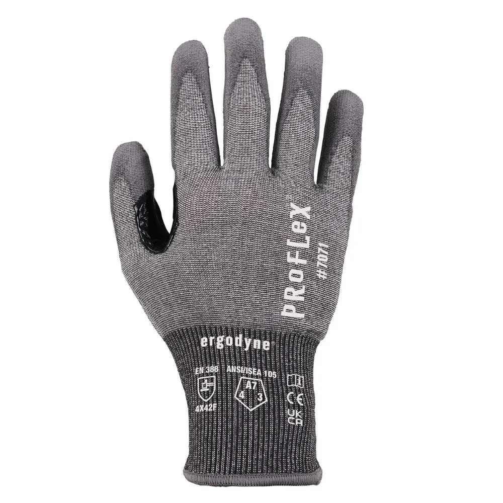 Ergodyne 18073 #7071 1-pair M Gray ANSI A7 PU Coated CR Gloves