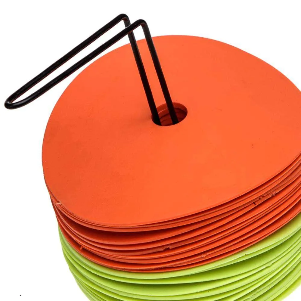 FH Flat Disc Agility Spot Markers Set of 24 (12 Orange 12 Yellow)