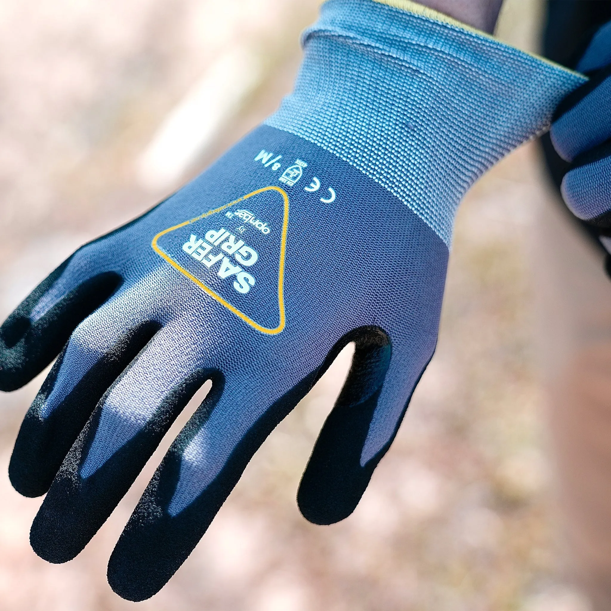 Fishing Gloves - Nitrile Coated Gloves with Touchscreen - Safer Grip by OPNBAR™ (2-Pack)