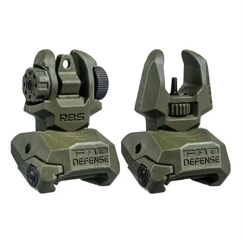 Folding Back Up Sight Set, Olive Drab Green