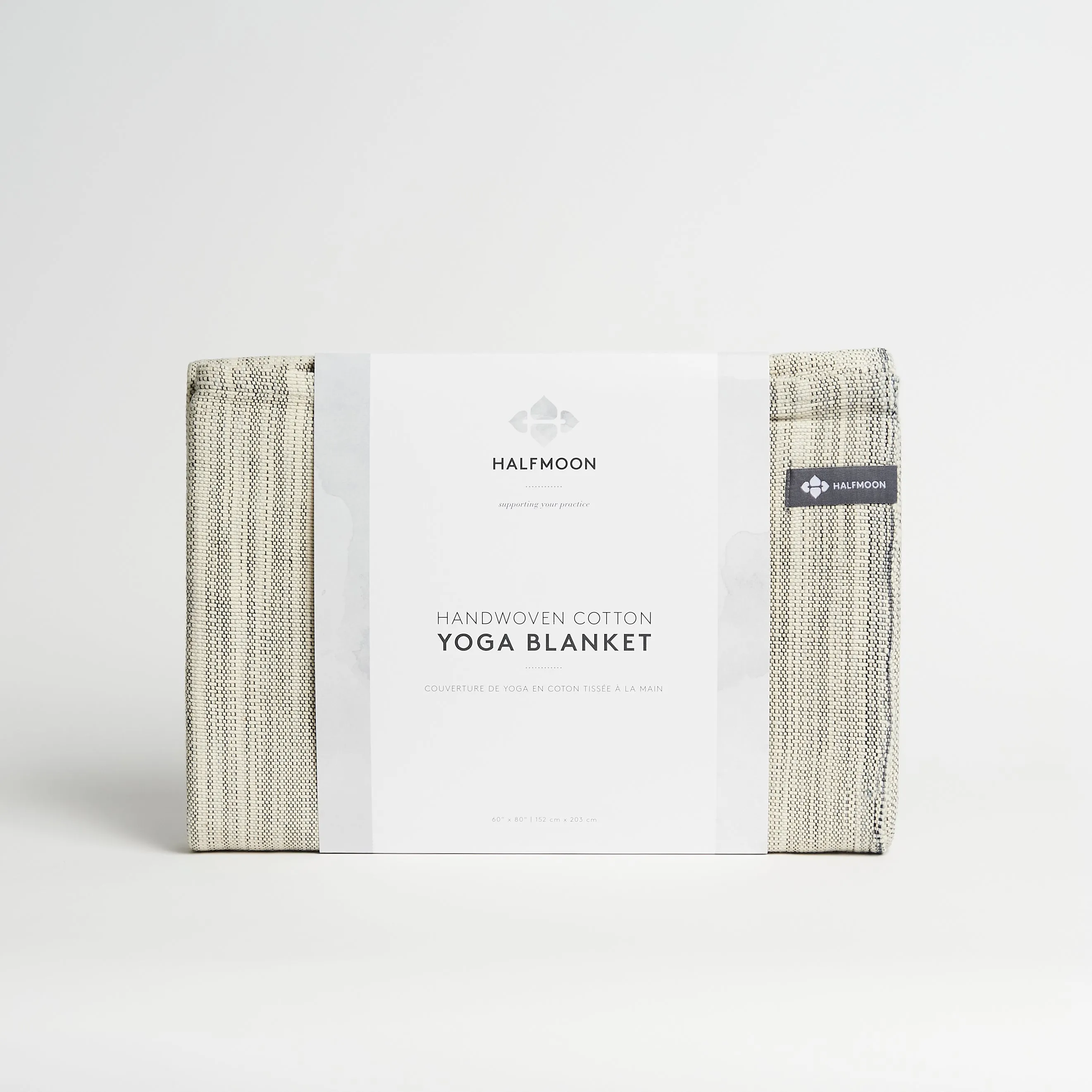 Halfmoon Melange Cotton Yoga Blanket