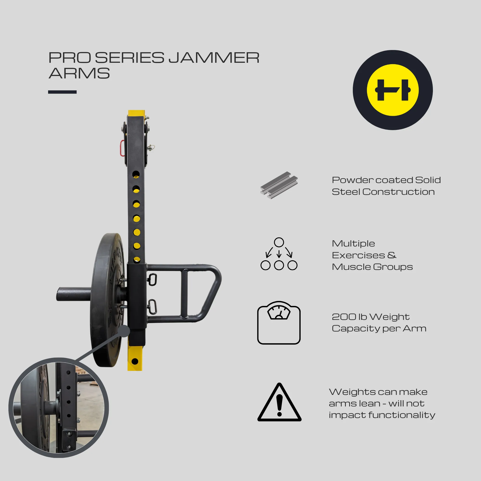 Hulkfit Pro Series Lever/Jammer Arms