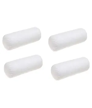 JDX Polyester Blend Hotel Soft Fibre Bolester (White, 12x29) - Set of 4