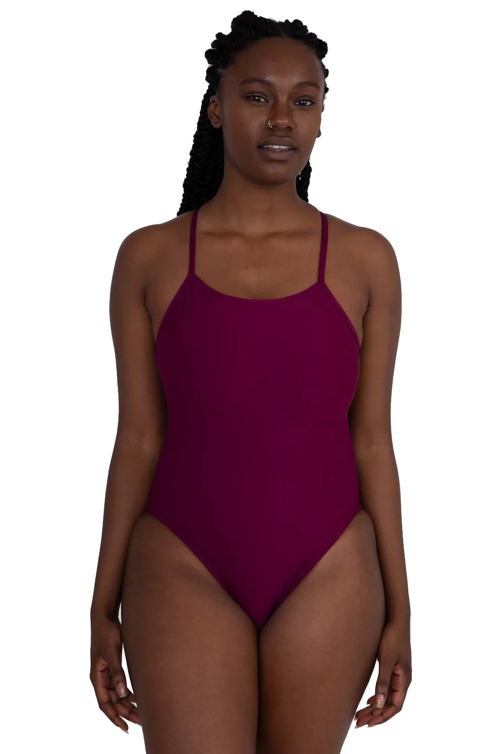 JOLYN Dayno 3 Swim Onesie - Cabernet