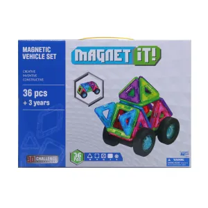 Magnet It! 36 Piece Magnetic Vehicle Set