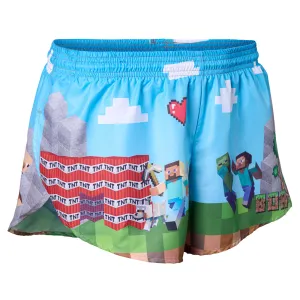 Men's Printed 1" Elite Split Shorts - Blocks on Blocks