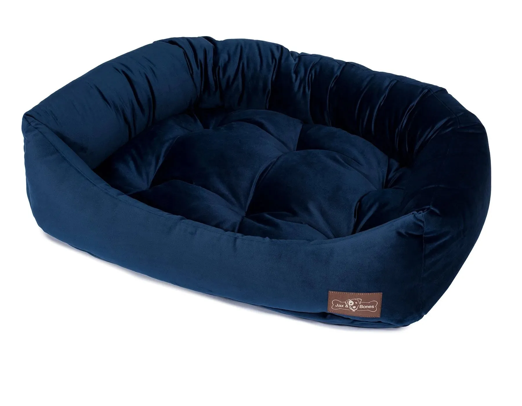 Napper Dog Bed in Plush Velour (Direct-Ship) (Made in the USA)