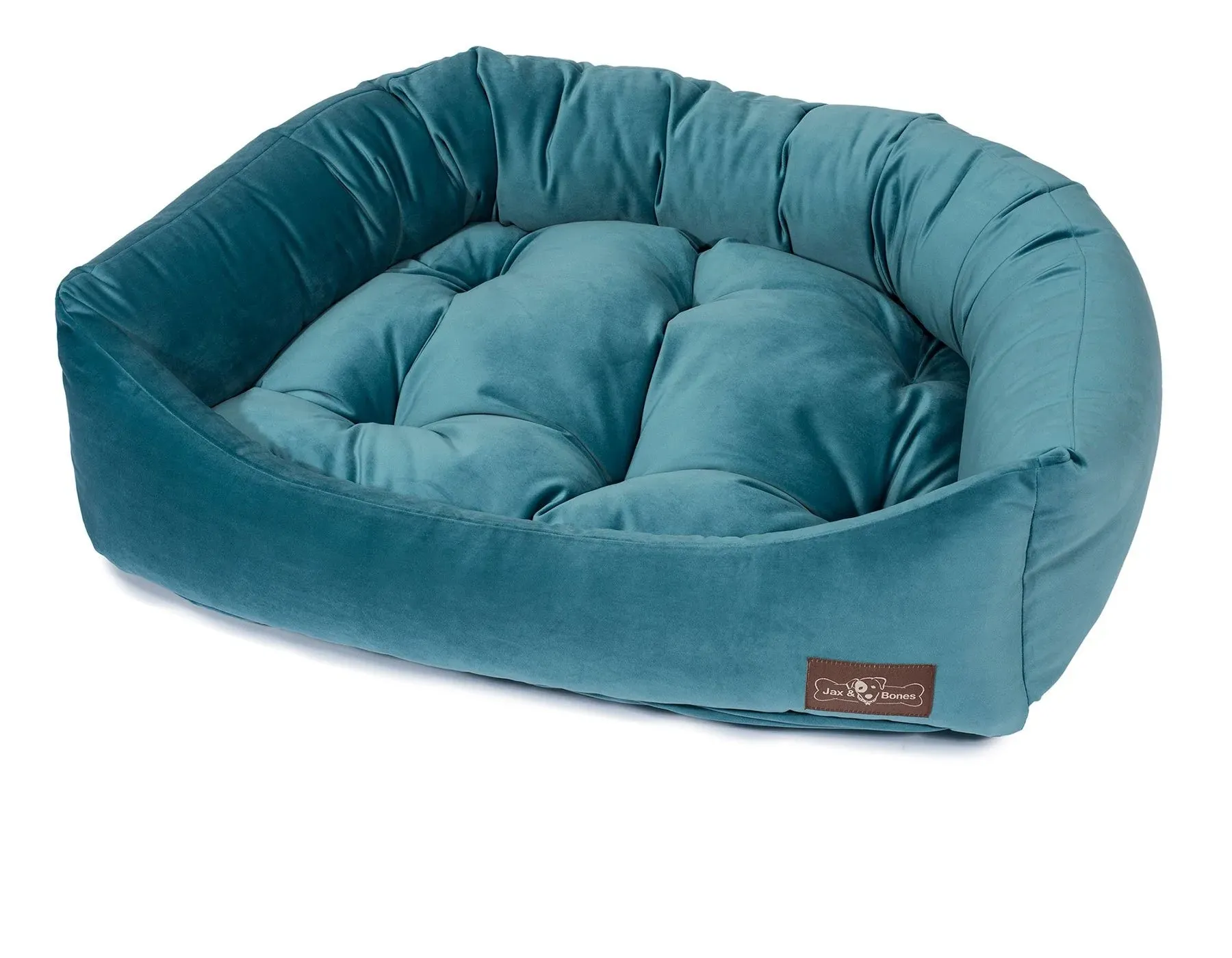 Napper Dog Bed in Plush Velour (Direct-Ship) (Made in the USA)