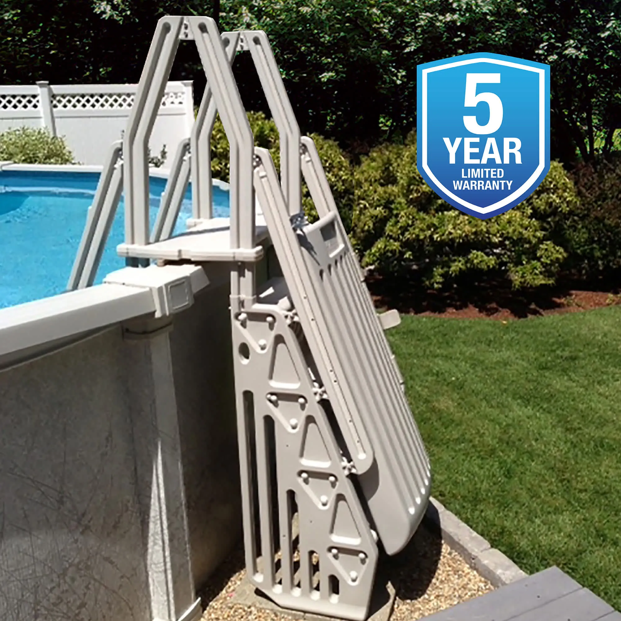 Neptune A-Frame Entry System for Above Ground Pools - Taupe