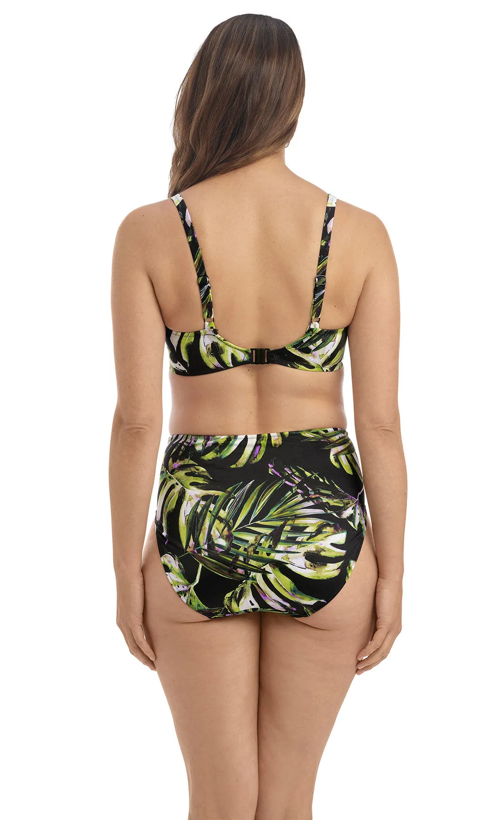 Palm Valley Black UW Wrap Front Full Cup Bikini Top