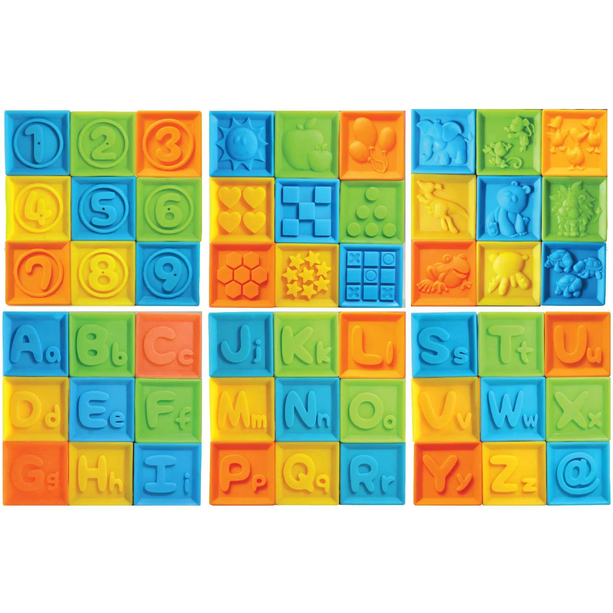 Play And Learn Eeziblox 9 Piece Soft Blocks Set