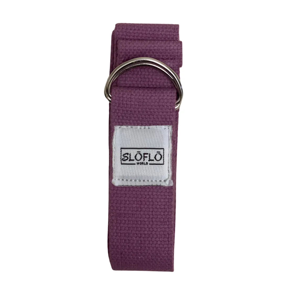 Plum Cotton Yoga Strap