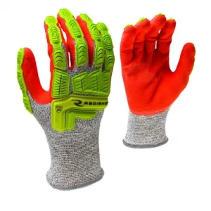 Radians RWG603 Cut Protection Level A5 Sandy Foam Nitrile Coated Glove, Box of 12 Pairs