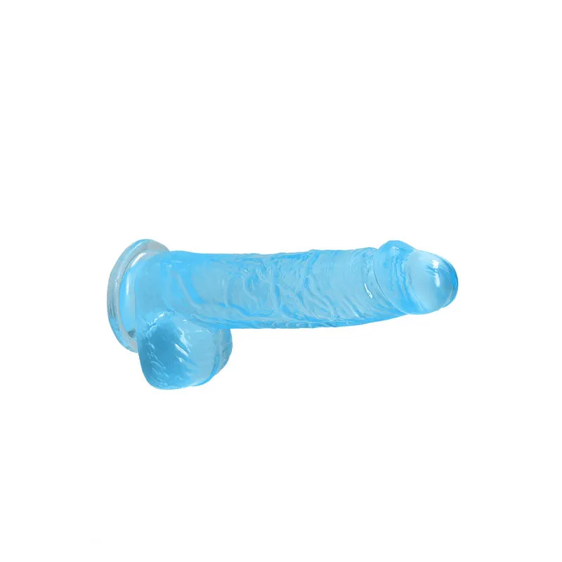 REALROCK 6'' Realistic Dildo With Balls - Blue 15.2 cm Dong