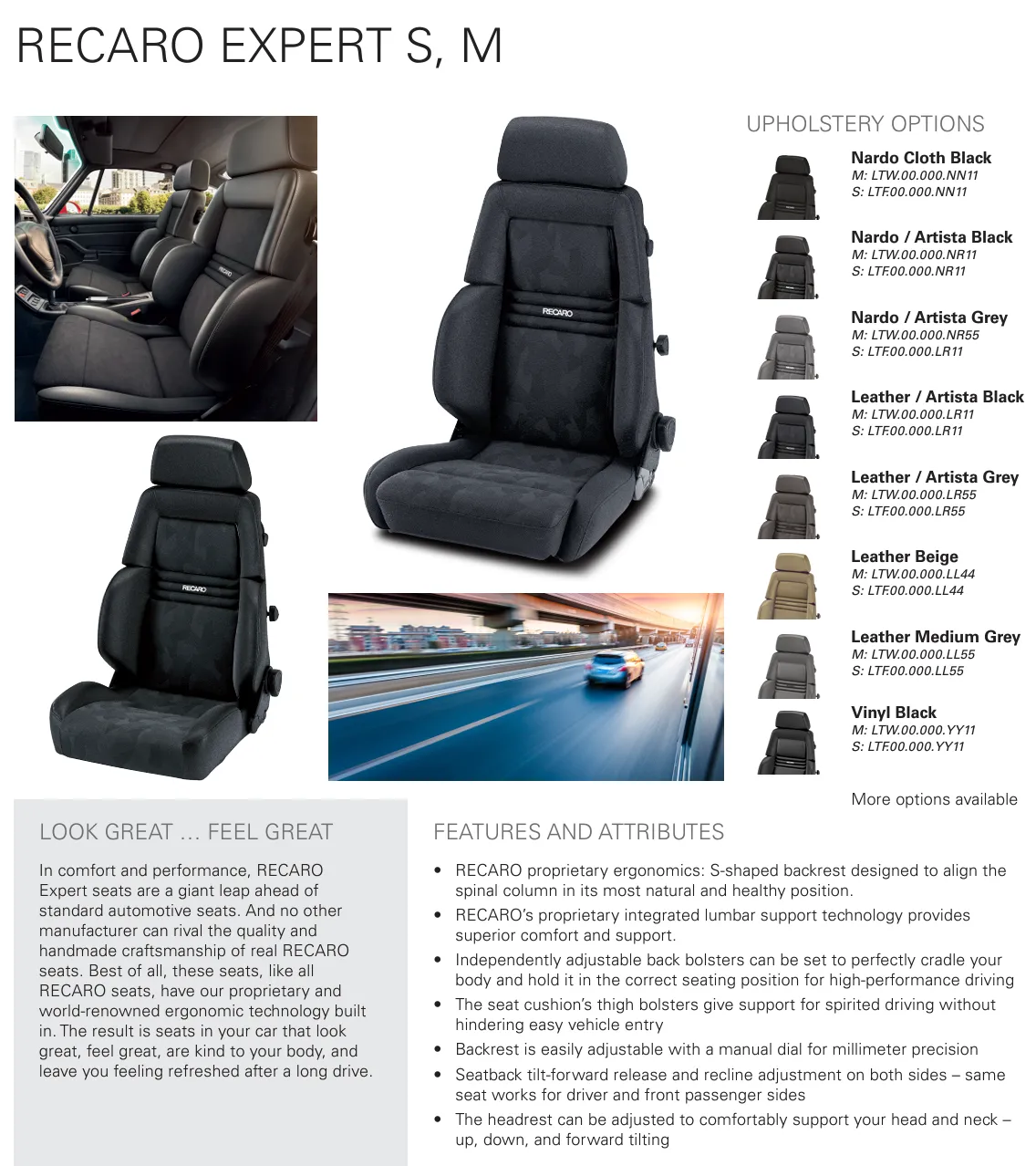 Recaro Expert Seat (S/M)