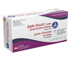 Safe-Touch Latex Exam Gloves, Medium 100pcs.