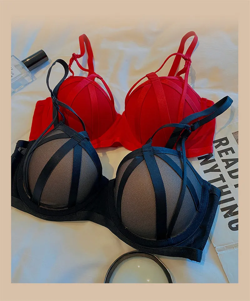 Sajiero French Super Padded Bra and Panty Set