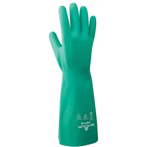 SHOWA 747 Chemical-Resistant 22-mil Nitrile Gloves