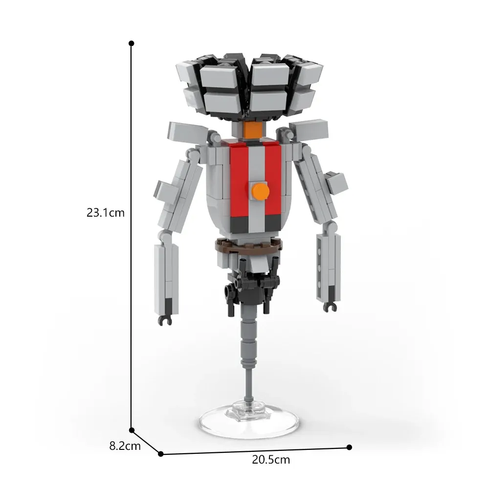 Skibidi Toilet Mecha Titan TV Man & TV Woman Building Blocks Toys Suit for Children’s Christmas Gifts