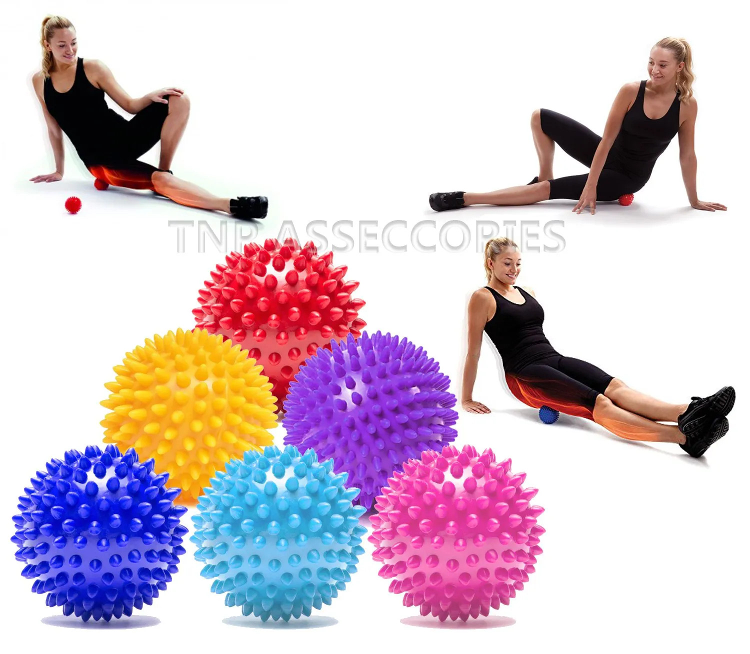 Spiky Massage Ball - Red 7.5cm