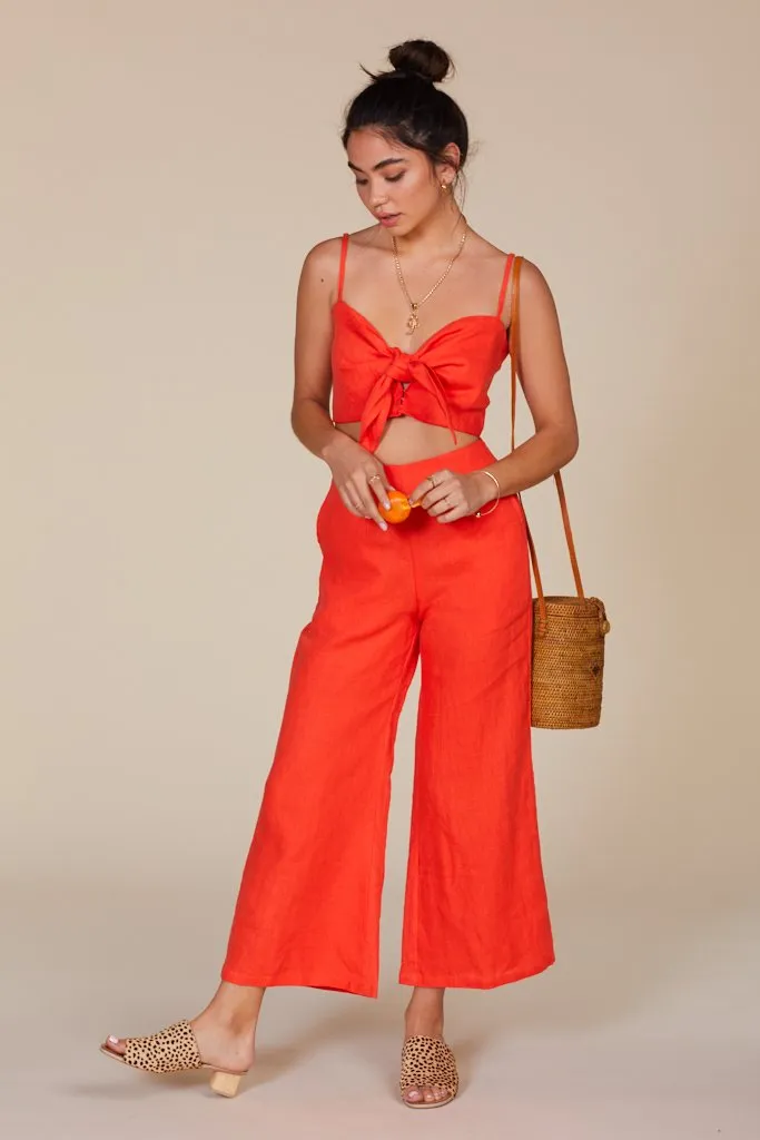 Tangerine De Fiori Top