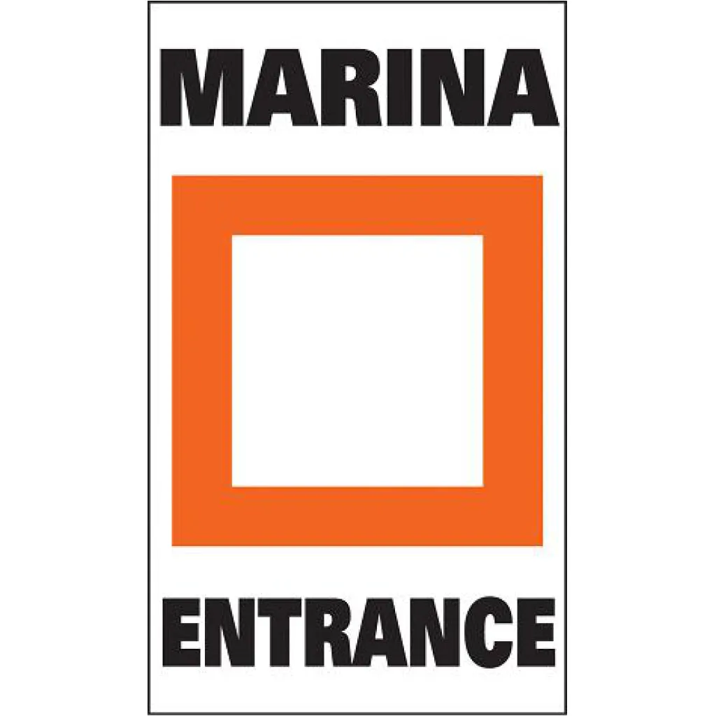 Taylor Marina Entrance Label - pair