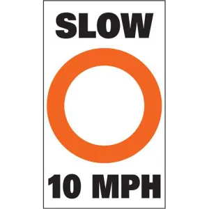 Taylor Slow 10MPH Label - pair