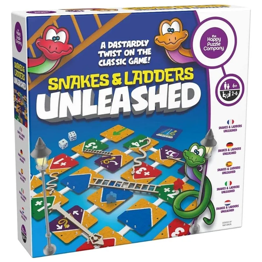 The Happy Puzzle Company - Snakes And Ladders Unleashed Game