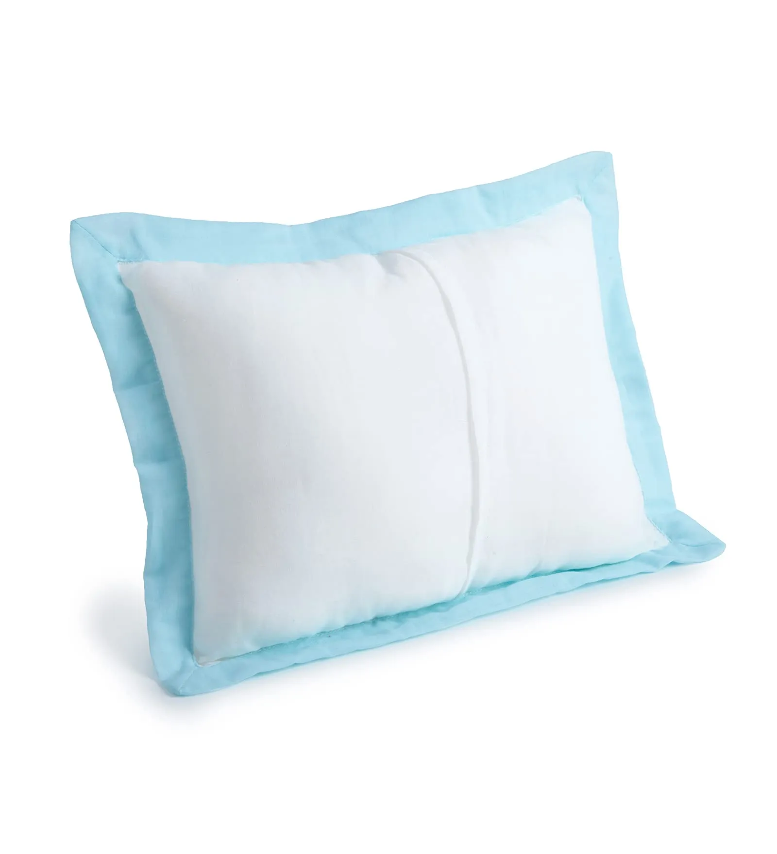 The White Cradle Cot Pillow   2 Bolsters Set with Fillers - Organic Cotton Fabric, Protective Comfort, Softest Fiber Filling - Anchor