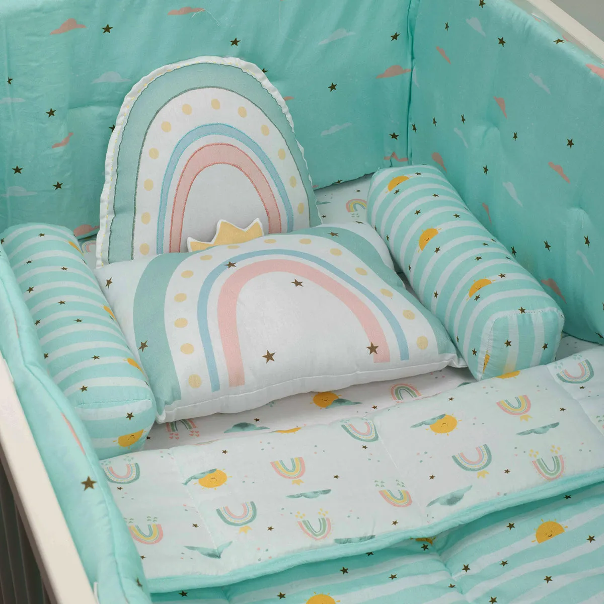 Tiny Snooze  cot bedding set – horizon