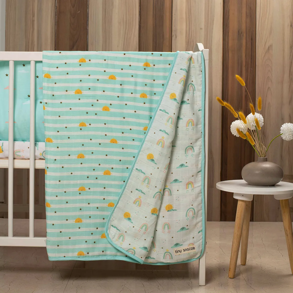 Tiny Snooze  cot bedding set – horizon