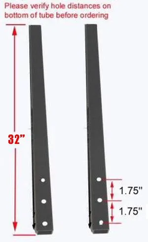 WHEEL HOLDER SUPPORT TUBE (PAIR): LONG WHEELBASE, X-SPEC