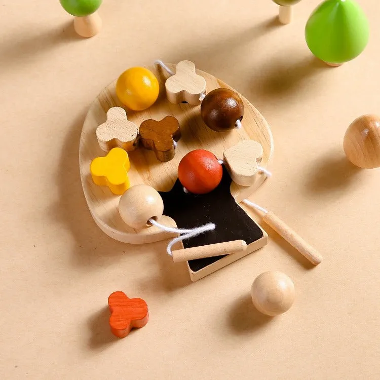 Wooden Forest Beads Stringing Blocks